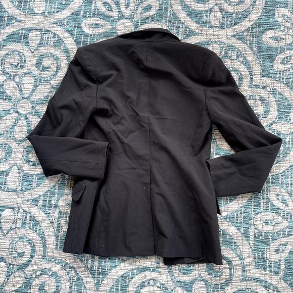 Norma Kamali Black Single Breasted Blazer Jacket‎ - Size 4 - Picture 3 of 7